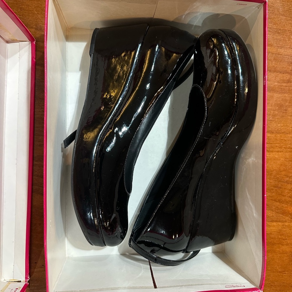 BCBGirls Shiny Black Flats